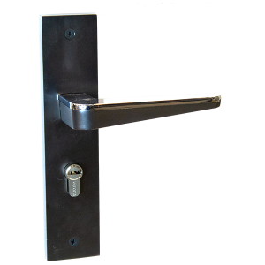 Verona Handle Lock S1702H1596 MBLK-SBLK